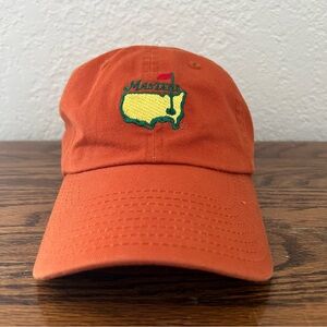 Masters Needle Art Orange Embroidered Golf Hat